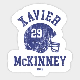 Xavier McKinney New York G Helmet Font Sticker